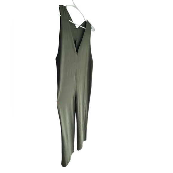 MARIA PINTO Olive Green V-Neck Jumpsuit Size L - Picture 5 of 10